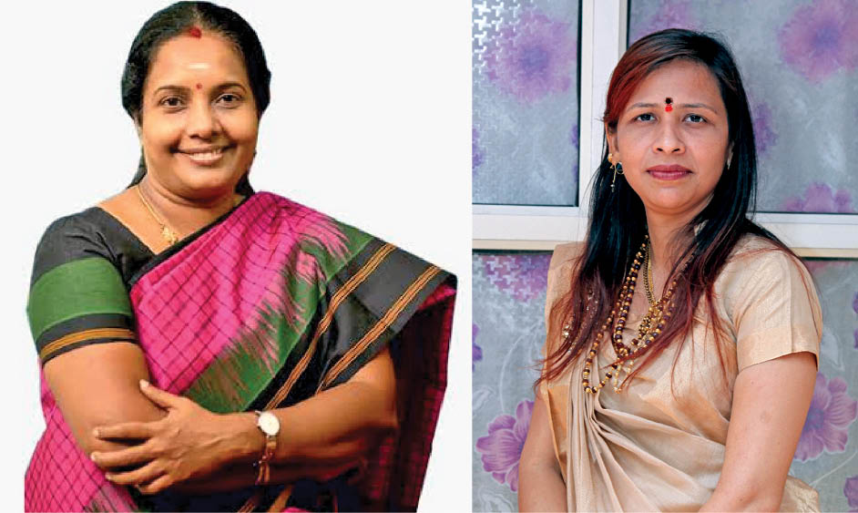 भाजपा महिला मोर्चा की पूर्व राष्ट्रीय अध्यक्षा वनाथी श्रीनिवासन ने संघ प्रदेश थ्रीडी भाजपा महिला मोर्चा की पूर्व अध्यक्षा सिंपल काटेला का जताया विशेष आभार